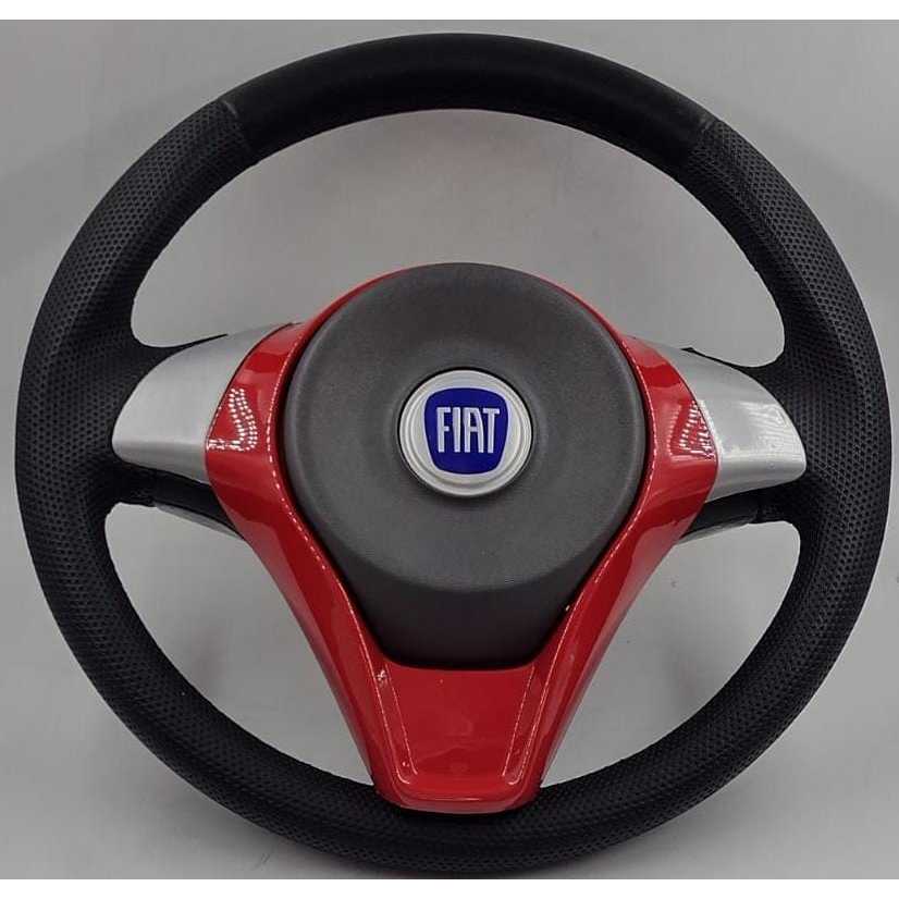 Volante Modelo Siena Logo Azul Fiat Palio Fire 2002 2003 2004 2005 2006
