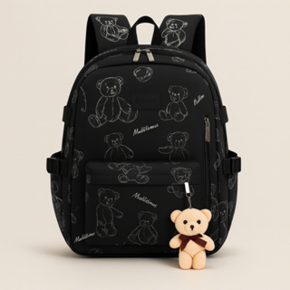 Mochila Escolar Infantil Juvenil Grande Notebook Reforçada Alta Qualidade Premium com Ursinho Escola Faculdade Kawaii em Oferta na Shopee
