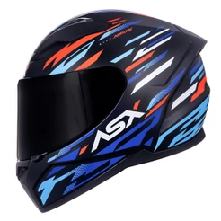 Capacete Fechado ASX City Arrow Azul Fosco