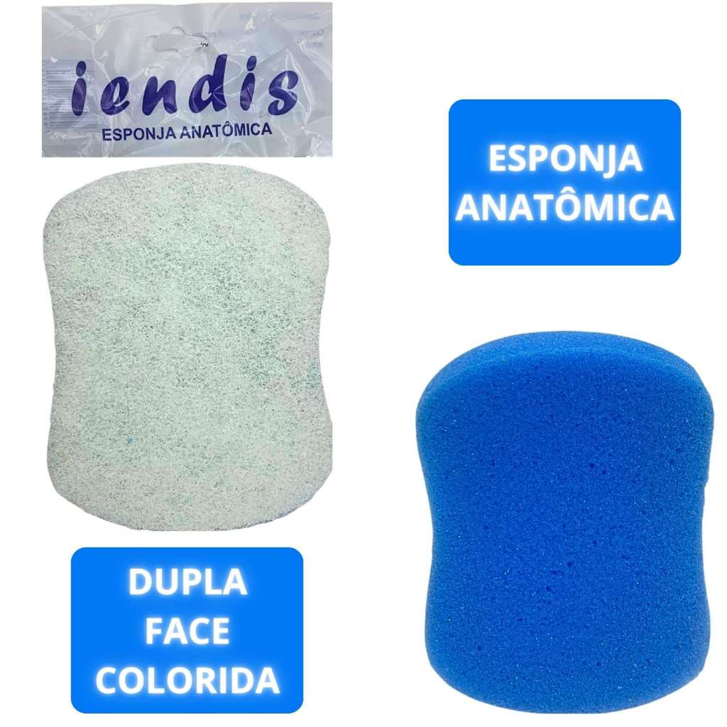 Esponja Bucha Anatômica Banho Cuidados Com A pele Higiene Unidade