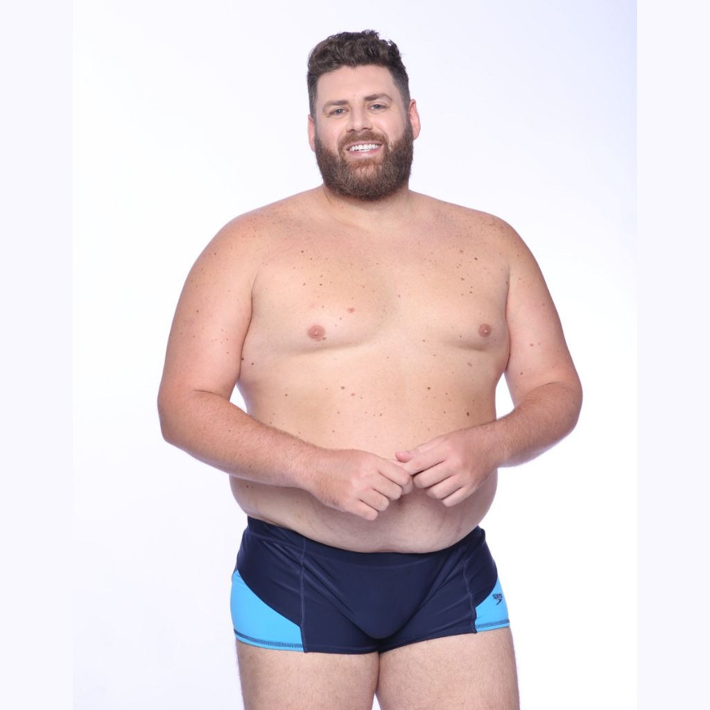 Sunga Plus Recortes Speedo+ Com Lycra Adaptiv e Xtra Life Speedo - MARINHO CELESTE