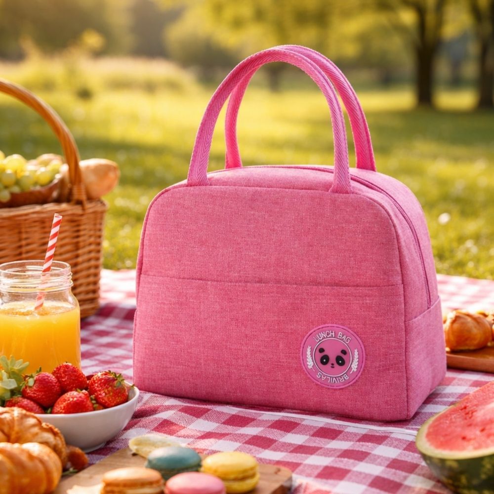 Bolsa Térmica para Marmita Compacta | Lancheira Térmica com Zíper e Alças em Oferta na Shopee