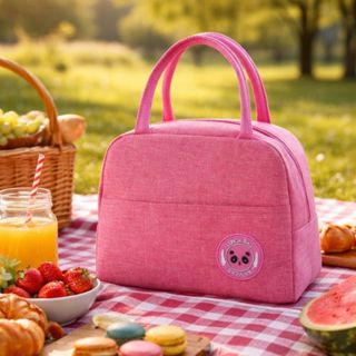 Bolsa Térmica para Marmita Compacta | Lancheira Térmica com Zíper e Alças em Oferta na Shopee