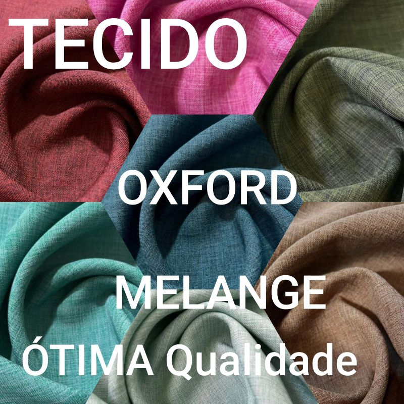 TECIDO OXFORD MELANGE - 100% POLIÉSTER - 1m x 1,50m