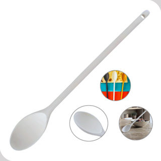 Colher De Plástico Duro Nylon Concava 41cm Branca Jolly em Oferta na Shopee