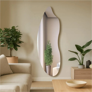 Espelho Orgânico E22 Retrô Lapídado linha FIt Sem moldura Sala Hall Quarto Banheiro em Oferta na Shopee