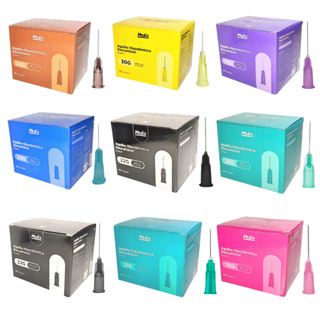 100un Agulha Hipodérmica Descartável Todos Tamanhos Marca Medix em Oferta na Shopee