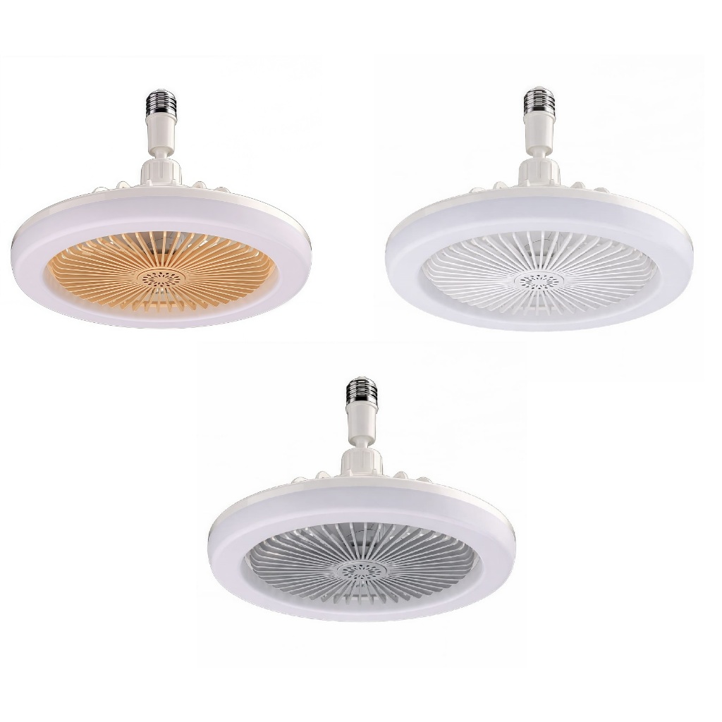 Ventilador Lâmpada De Teto Em Led Ajustável Bivolt Controle Ajuste De Luz Moderno em Oferta na Shopee
