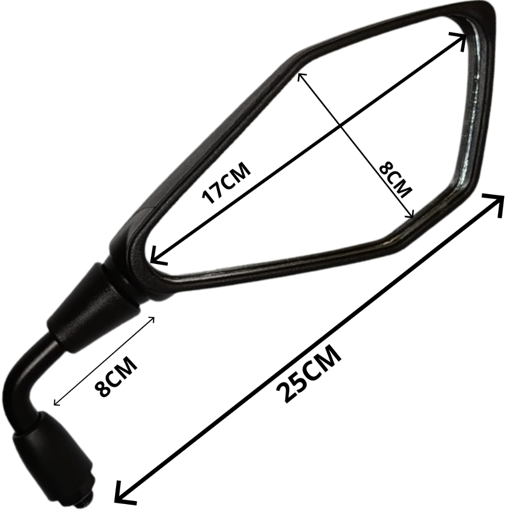 Par Retrovisor kawasaki Z400 Haste Curta 90 Graus Rosca Honda Titan Fan Cb Twister