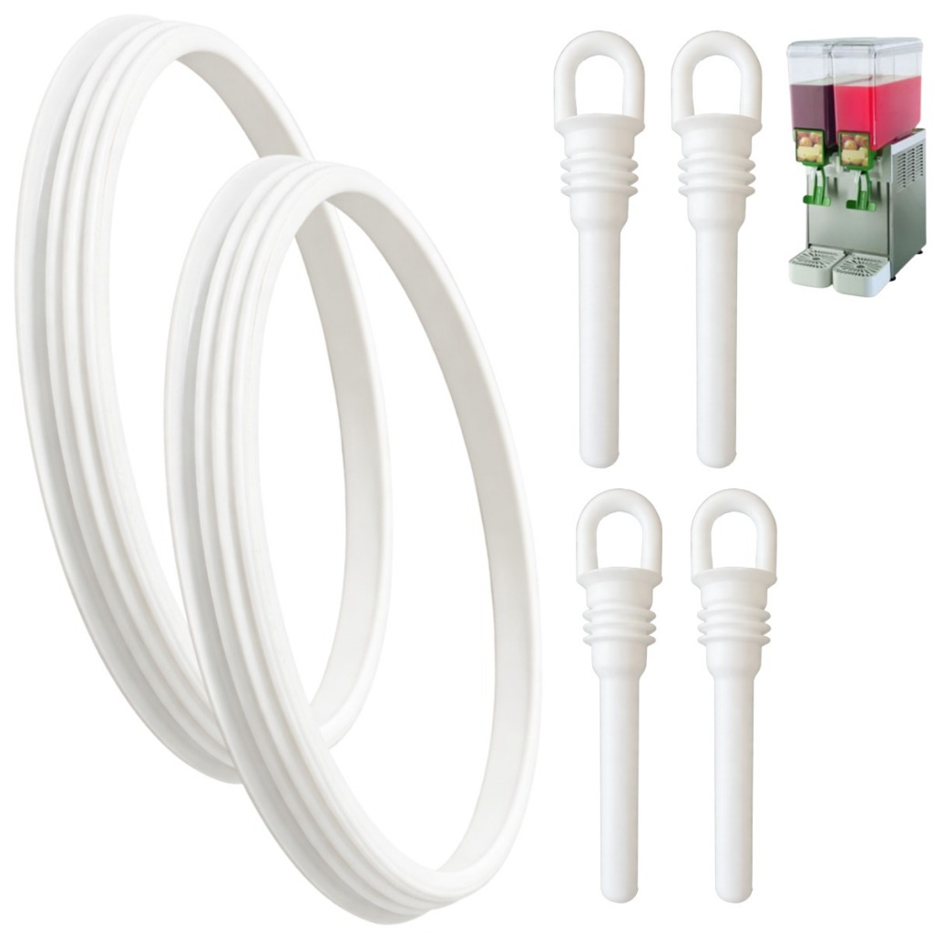 Kit 2 Anel Silicone + 4 Bico Dosador Orig Refresqueira Brás