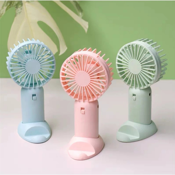 Mini Ventilador Recarregável Portátil De Mão Mesa Usb Pilha 3 velocidades