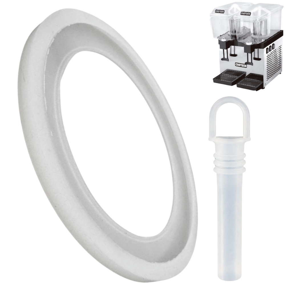 Kit 1 Gaxeta + 1 Bico Silicone Refresqueira Croydon Vedação