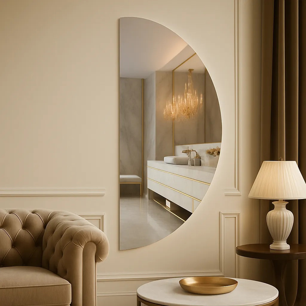 Espelho Orgânico E25  Retrô Lapídado linha FIt Sem moldura Sala Hall Quarto Banheiro em Oferta na Shopee