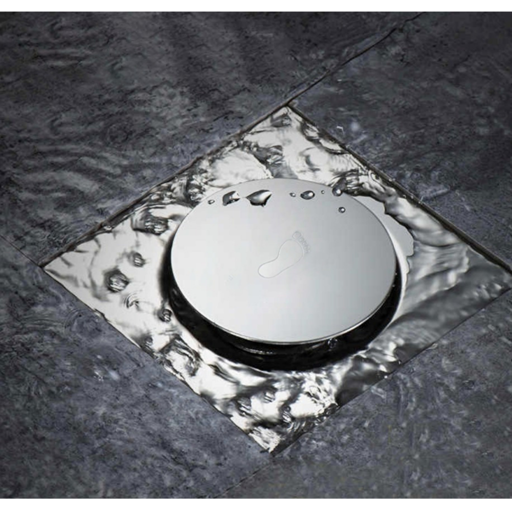 Porta Grelha Caixilho Quadrado 15cm Inox Banheiro
