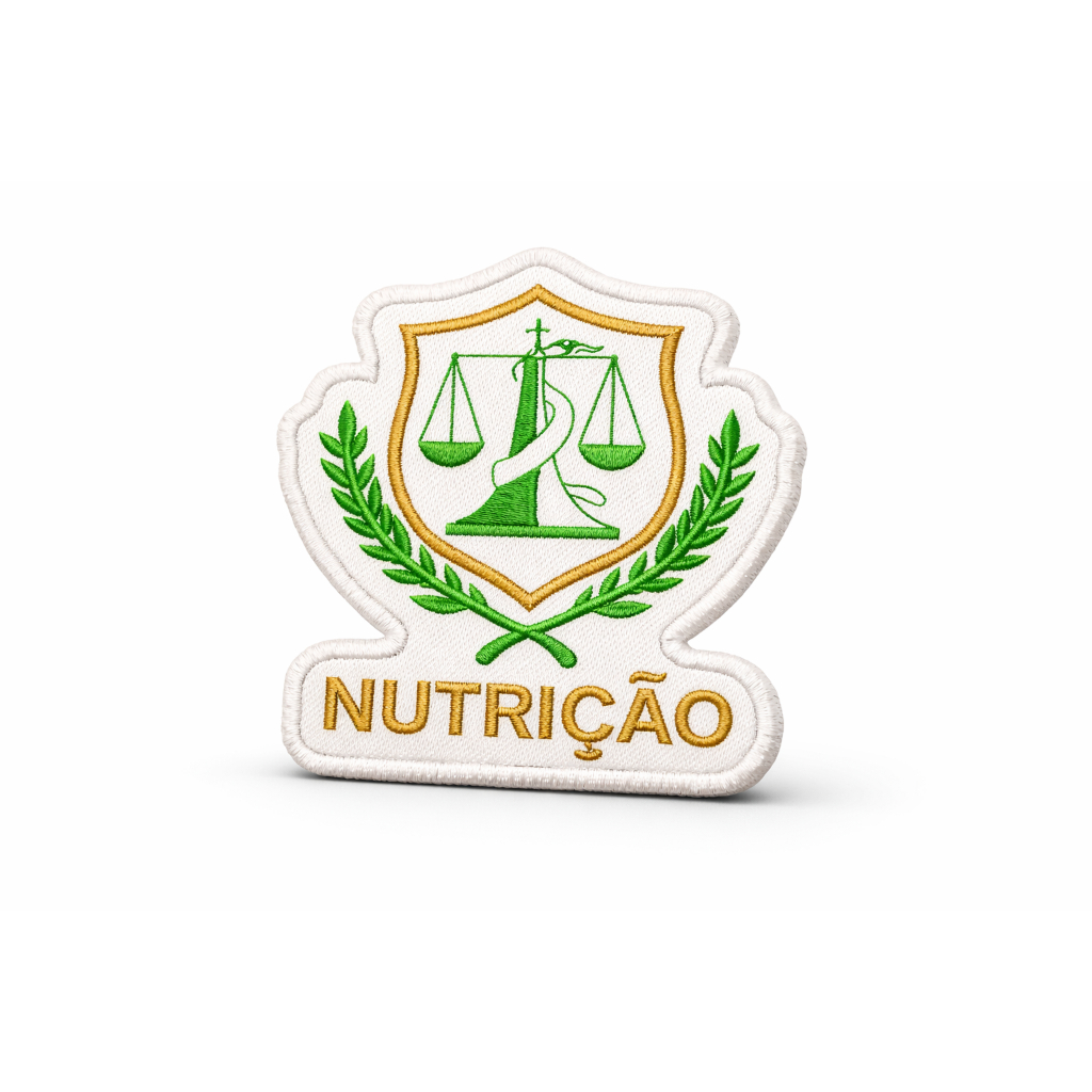 Patch Bordado Termocolante - Nutrição
