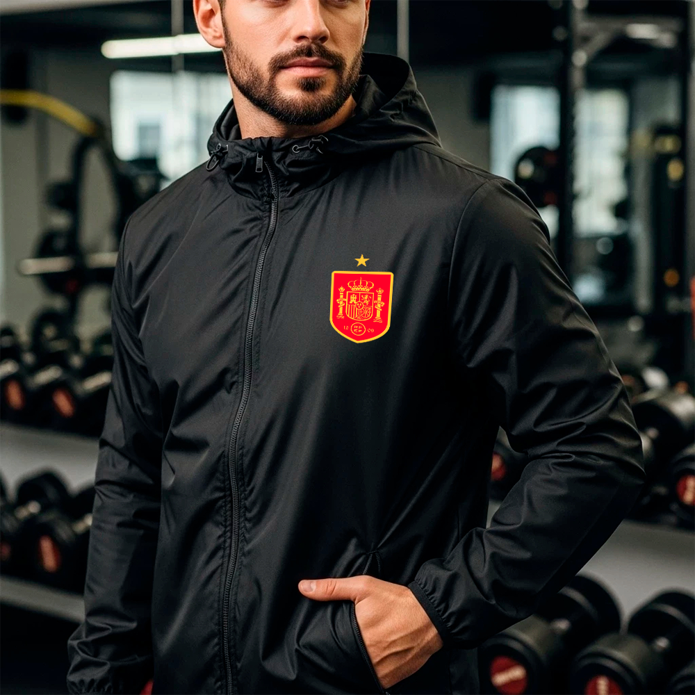 Jaqueta Corta Vento Impermeável Masculino espanha copa Tactel Leve Ideal Dia a Dia e Caminhadas