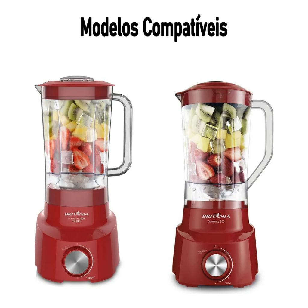 Detalhes do COPO PARA LIQUIDIFICADOR BRITANIA DIAMANTI 1050 / TURBO 900w e blq970 blq920