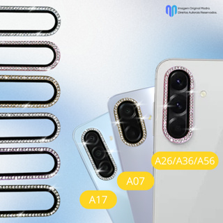 KIT CÂMERA DIAMANTE STRASS GALAXY A07 / A17 / A26/A36/A56 5G - Protetor de Lente para Câmera de Celular em Oferta na Shopee