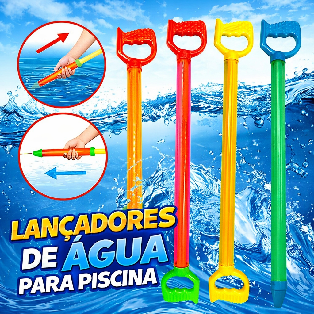 Lançador De Água DuteToys Infantil Piscina Praia Diversão Férias