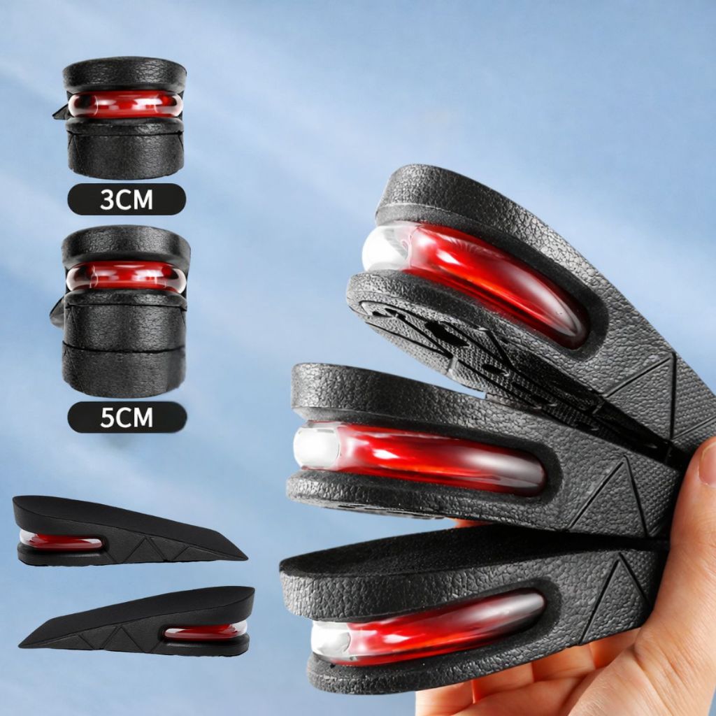 Kit Pares Palmilha Aumenta Altura Até 5cm Compensatória Amortecedor Tamanho Ajustável em Oferta na Shopee