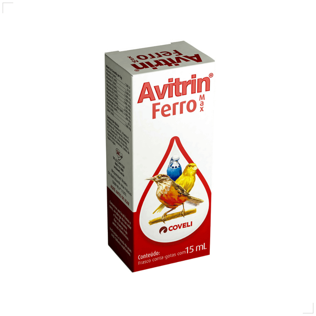 Avitrin Ferro Max 15ml Suplemento Vitaminico Para Aves