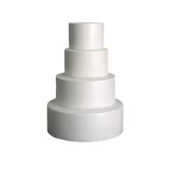 Base Para Bolo Fake Isopor Maciço 150x200x250x300mm C/ 150mm