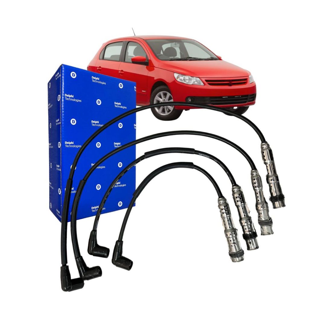 Jogo Cabo de Ignição Velas Para Volkswagen Gol 1.0 1.6 2000 a 2015 Delphi 032905409B