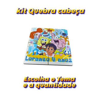 Kit Quebra-Cabeças Personalizados – MDF em Oferta na Shopee