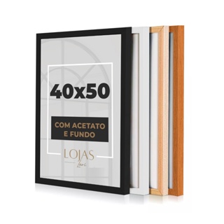 Moldura Quadro 40x50cm Com Acetato Poste Certificado em Oferta na Shopee