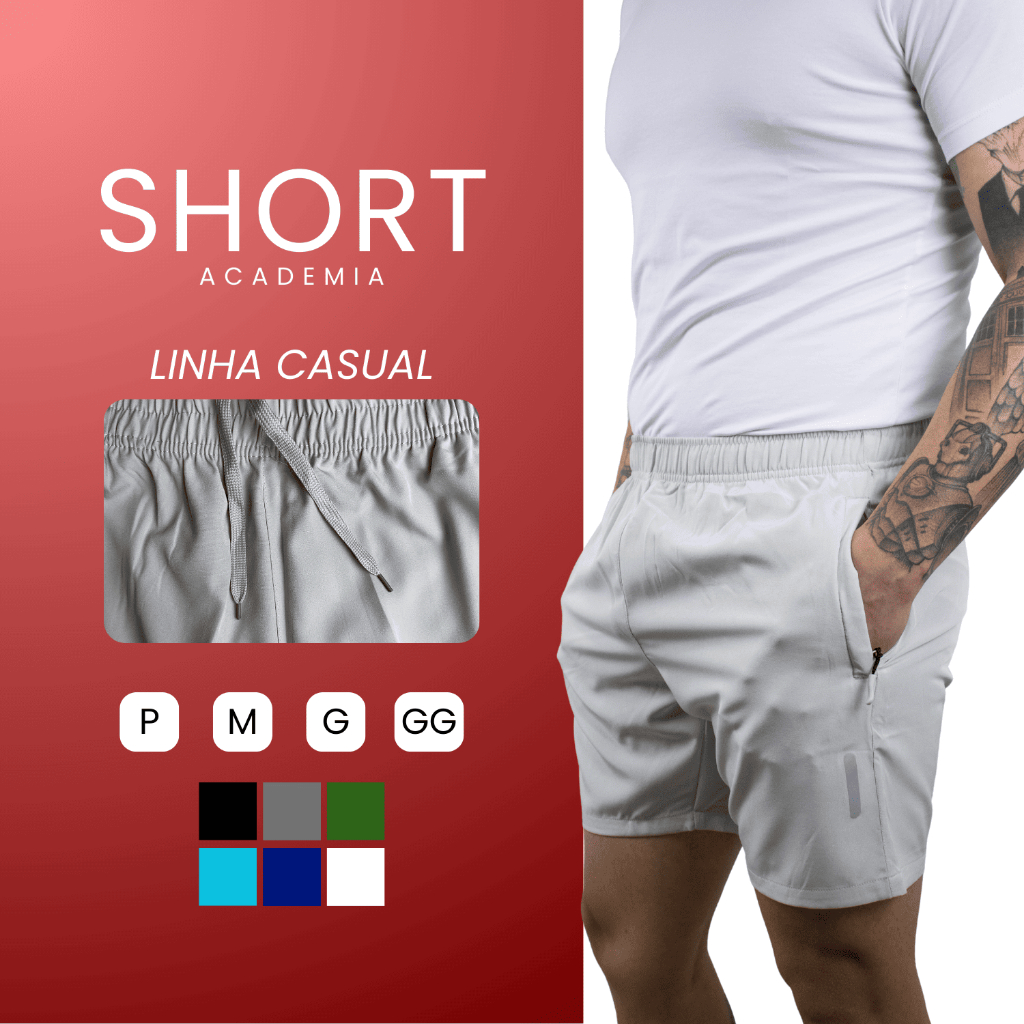 Kit 3 Bermuda Masculina Treino Elastano Corrida Praia Fresca Verao Short Masculina Academia Tactel Corrida