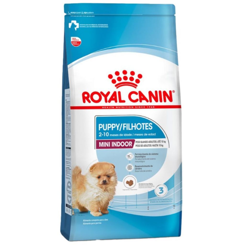 Ração Royal Canin Mini Indoor Para Cães Filhotes 2.5kg em Oferta na Shopee