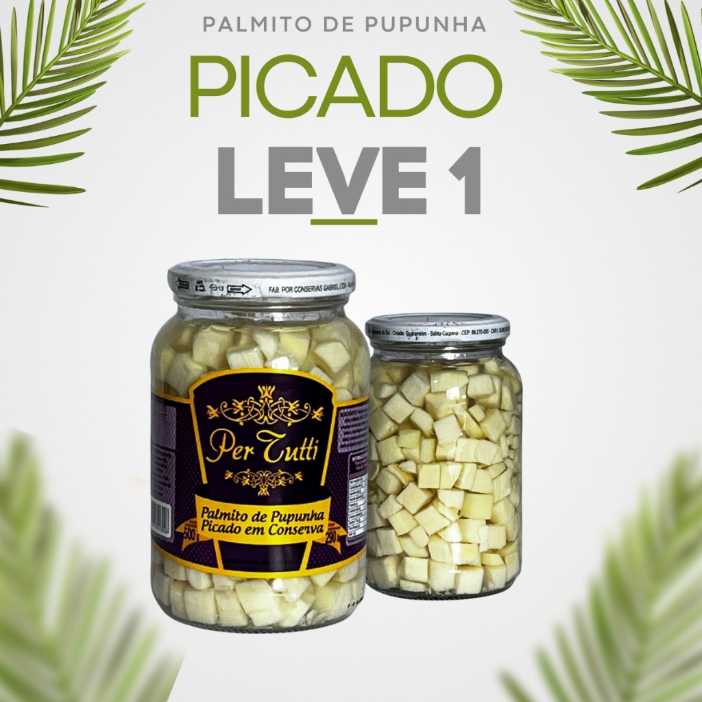 Palmito Em Conserva De Pupunha Picado Para Recheio Seleção Premium 300g Selenza Premium/Per Tutti