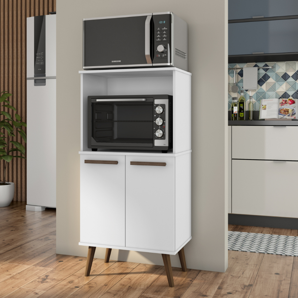 Imagem Armario Multiuso para Microondas e Forno e com 02 Portas Lisboa