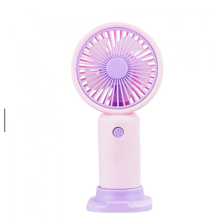 Mini Ventilador Recarregável Portátil De Mão Mesa Usb Pilha 3 velocidades