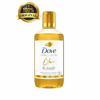 Dove Sabonete Líquido Óleo de Banho Glicerinado 240ml - Limpeza Suave e Hidratação Intensa, Textura Cremosa em Oferta na Shopee