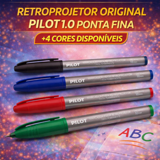 Marcador Retroprojetor Pilot 1.0mm Ponta Fina Permanente Transparência em Oferta na Shopee
