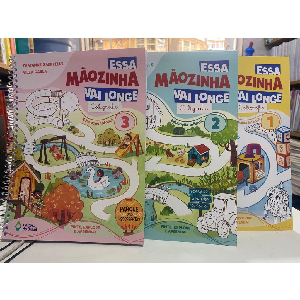 ESSA MÃOZINHA VAI LONGE – CALIGRAFIA – EDUCAÇÃO INFANTIL em Oferta na Shopee