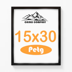 Moldura 15x30 Cm Para Poster Impressão Imagem Com Acetato Petg 30x15