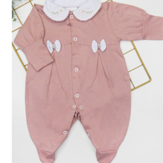 Macacão Bebê Menina Rose Longo em Oferta na Shopee