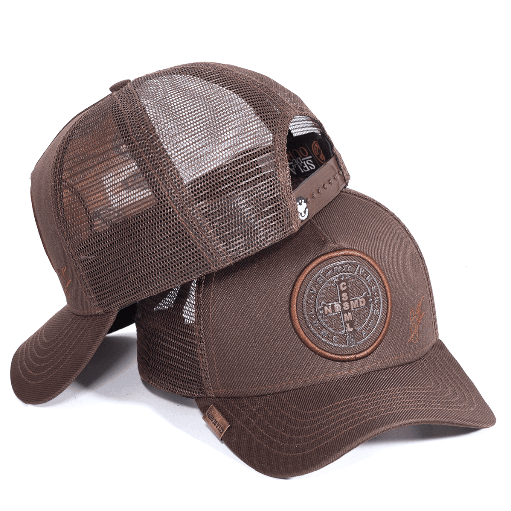 Boné Trucker Telinha Masculino Linha Country Aba Curva Medalha de São Bento Original em Oferta na Shopee