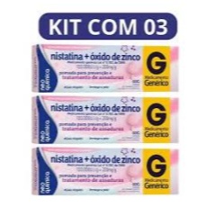 Nistatina + Óxido de Zinco Antifúngica e Protetora 60g em Oferta na Shopee