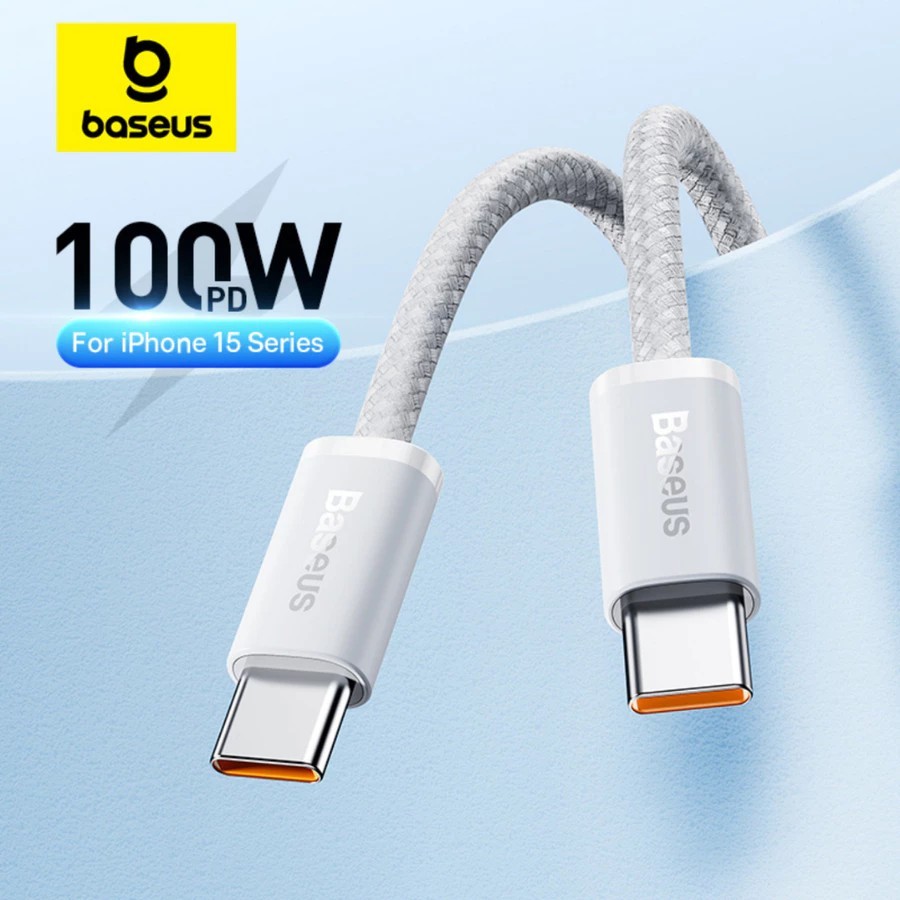 ⚡CABO DE DADOS BASEUS 100W USB C PARA C TRANÇADO 1M⚡