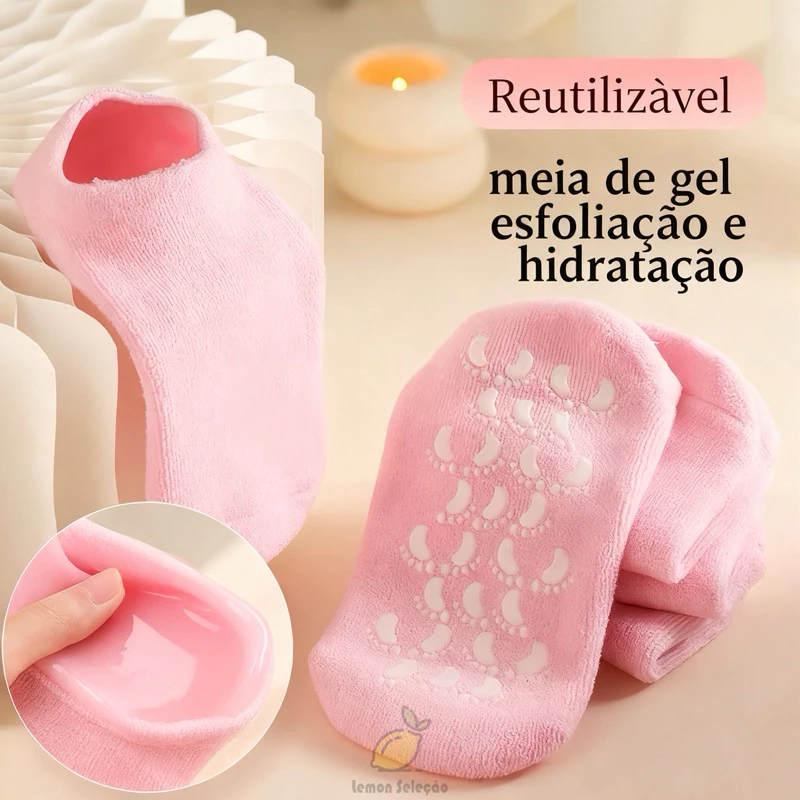 Kit de Meias e Luvas de Hidratação para Mãos e Pés – Reutilizável Contra Ressecamento em Oferta na Shopee