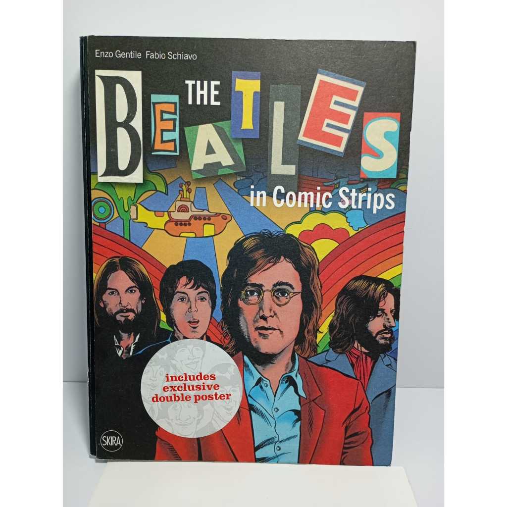 livro the beatles in comic strips importado capa dura 240 paginas raridade
