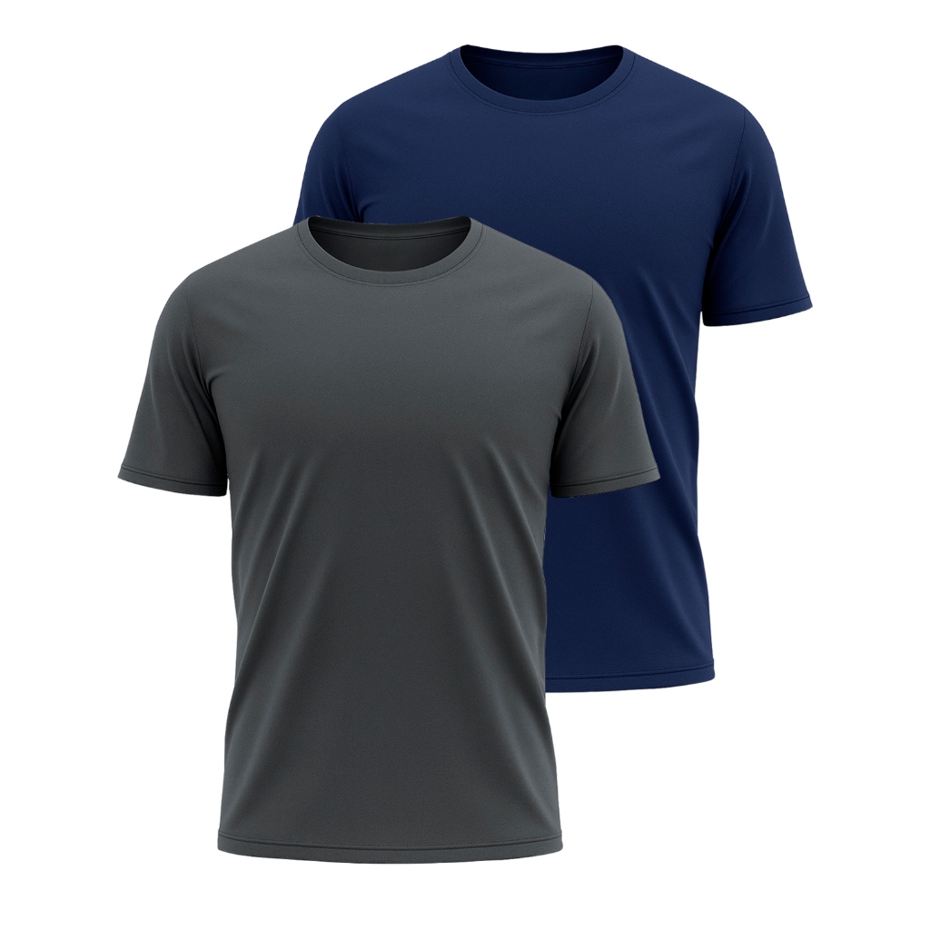 Kit 2 Camisetas Masculina Dry Fit Camiseta Academia Corrida Esporte Treino