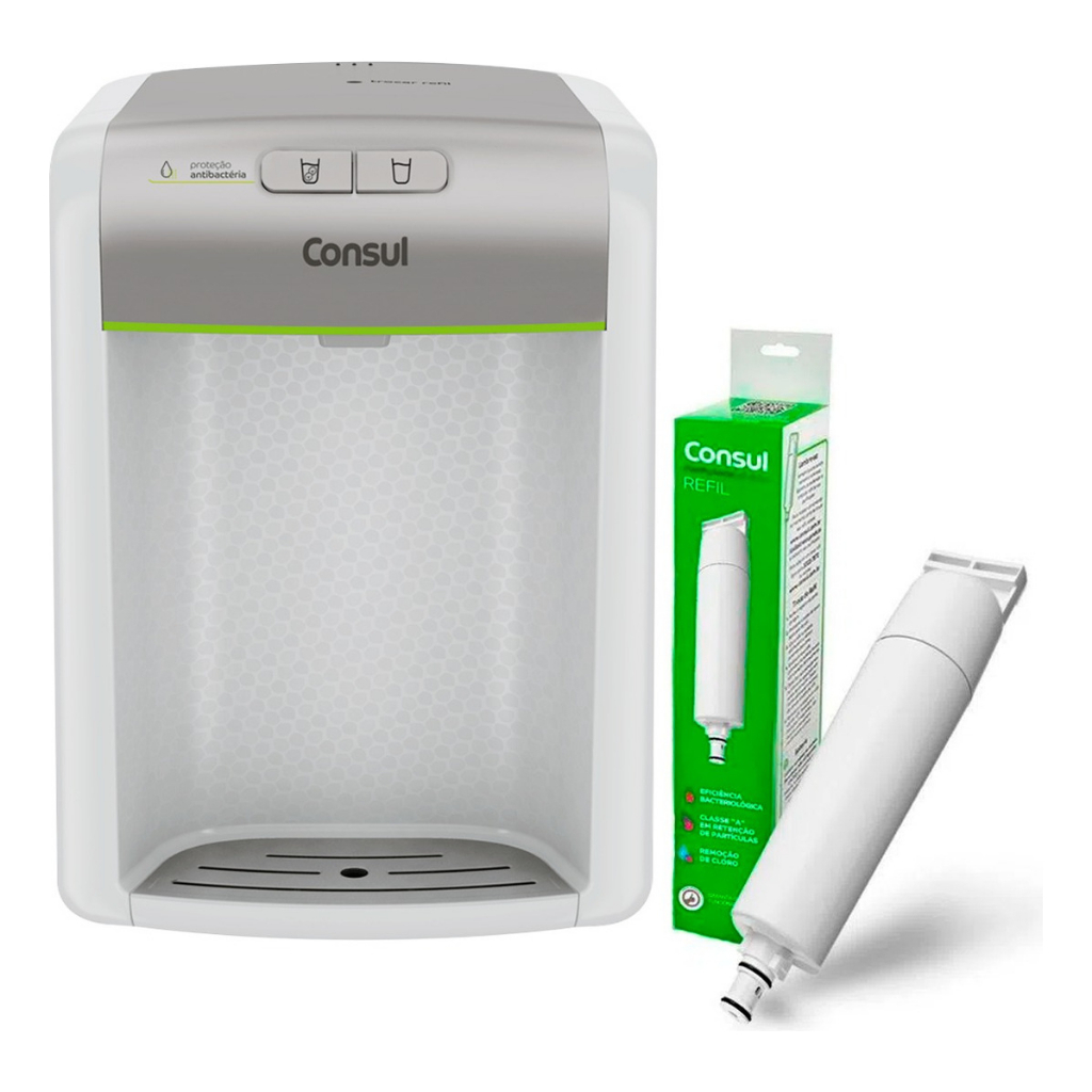Kit Purificador de água CPB34AS + Refil Filtro CIX06AX Consul em Oferta na Shopee