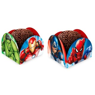 Porta Forminha para Doces MARVEL AVENGERS (VINGADORES) Decoração de Mesa Festa Infantil  Aniversário