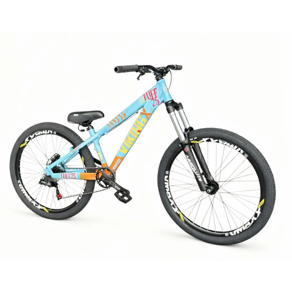 Bicicleta Vikingx Tuff X25 Aro 26 Wheeling Grau