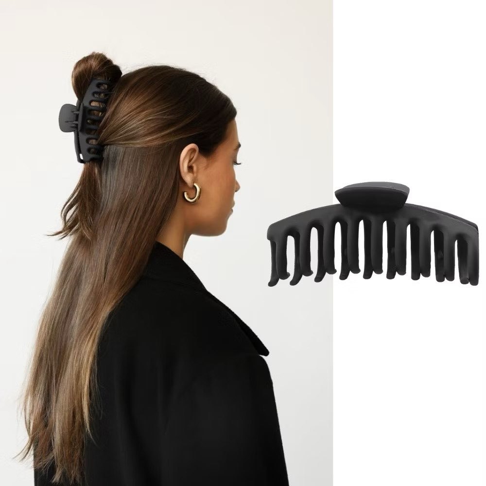 Temperamento Retro Frosted Butterfly Keel Hair Clip Leite Café Elegante Placa de Cabelo de CostaS em Oferta na Shopee