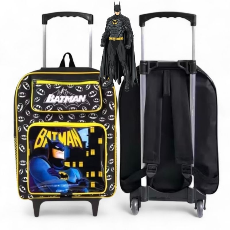 Mochila Escolar com Rodinhas Praticidade e Conforto Menino Menina Personagem
